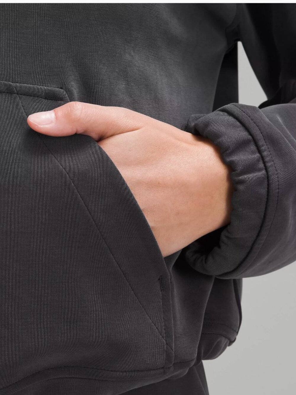 Lululemon Brushed Softstreme Half Zip Pullover Black Size L Large Black - Picture 4 of 12